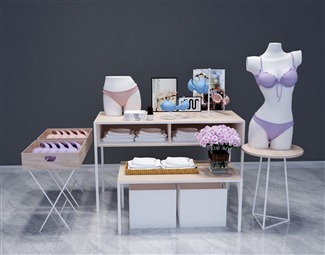 现代 展示台 中岛流水展台