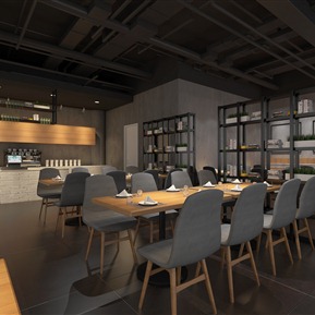 工业LOFT 餐厅 餐饮店铺