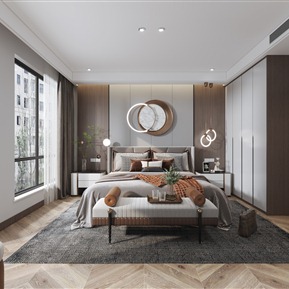 现代 卧室 主卧卫生间