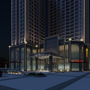 现代 酒店建筑 酒店外观