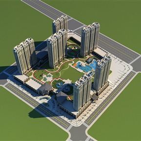 现代 鸟瞰图 住宅鸟瞰