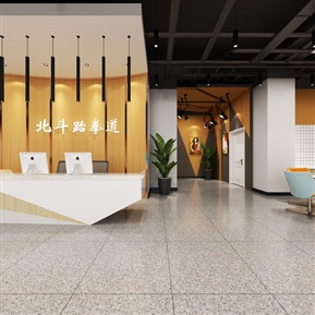 现代 大厅 跆拳道馆 室内 全景