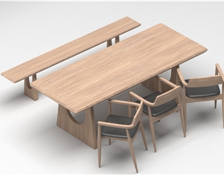 现代北欧简约餐桌椅组合
