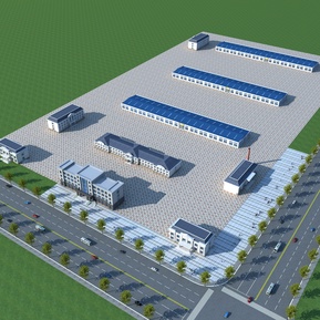 简欧 厂房 厂房鸟瞰