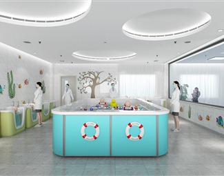 现代 育婴店 婴儿室