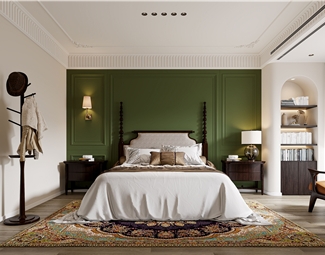 美式古典美式卧室
