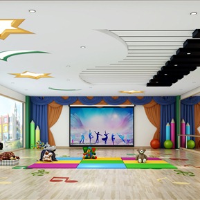现代 舞蹈室 幼儿园舞蹈室