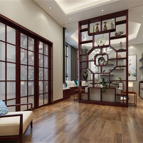 新中式 会客室 客厅接待室