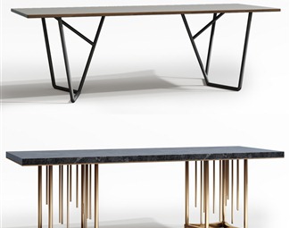 现代家具长条桌