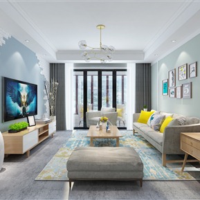 北欧 客厅 客餐厅