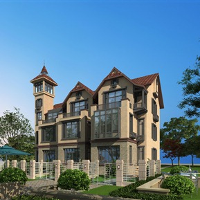 欧式 双拼别墅 别墅