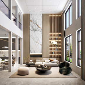 现代 复式客厅 客厅