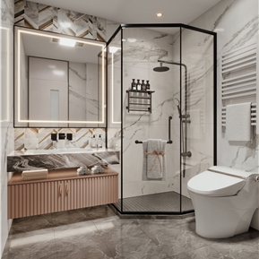 现代 卫生间 卫生间浴室