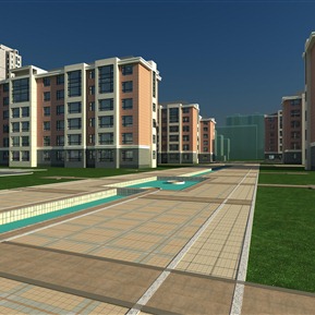 现代 住宅区 住宅