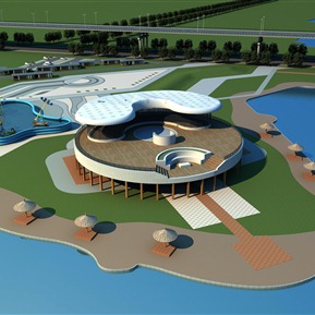 现代 酒店建筑 酒店别墅