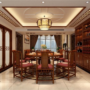 中式 餐厅 客餐厅及入户