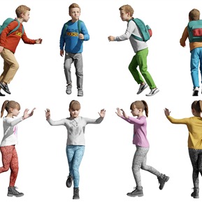 现代 多人 儿童男孩女孩