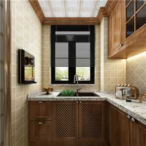 美式 厨房 全景厨房