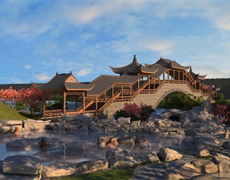 中式古建筑景观