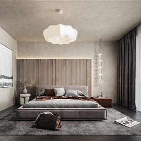 侘寂 卧室 主卧室