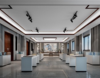 新中式学生作品展示墙