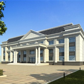 欧式 办公楼 图书馆办公楼