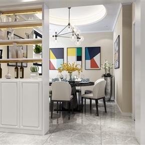 现代 餐厅 客餐厅