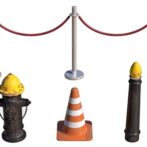 现代 消防栓 停车桩 礼宾柱