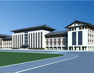 新中式中式多层办公楼