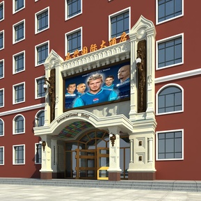 欧式 门头 门脸