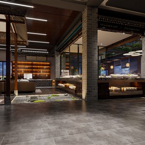 中式 餐厅 餐饮