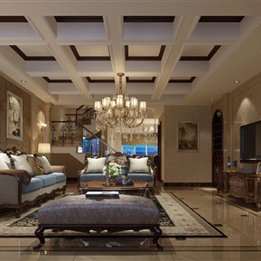 美式 客厅