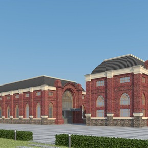 欧式 建筑 厂区