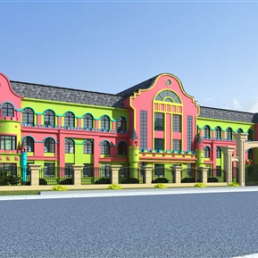 欧式 幼儿园建筑 幼儿园