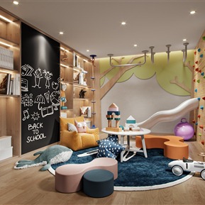 现代 娱乐室 儿童娱乐区