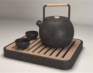 新中式茶壶摆件