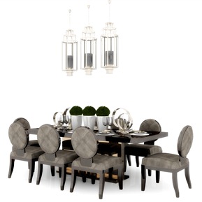 新中式 餐桌椅组合