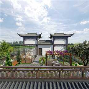 新中式 独 别墅 别墅外观