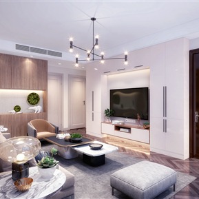 现代 客厅 极简客餐厅厨房