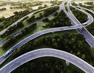 现代 道路 高速公路