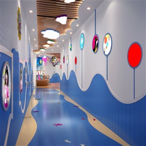 现代 过道 商场儿童区过道