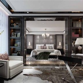 后现代 卧室 卧室床组合