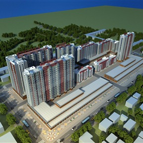 现代 住宅区 住宅公寓