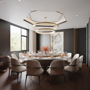 现代 包间 餐厅包间