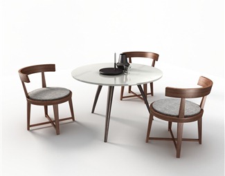 现代咖啡厅餐桌椅