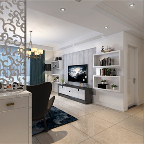 现代 客厅 客厅电视背景墙