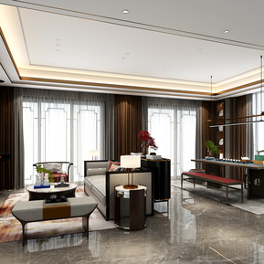 新中式 客厅 接待室