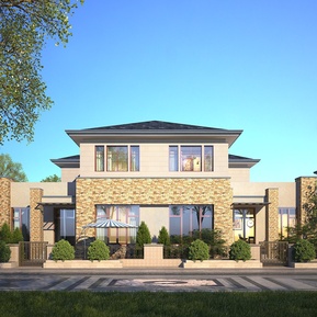 现代 独栋别墅 别墅