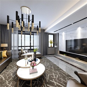 现代 客餐厅 客厅