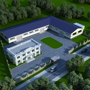 现代 鸟瞰图 厂区鸟瞰